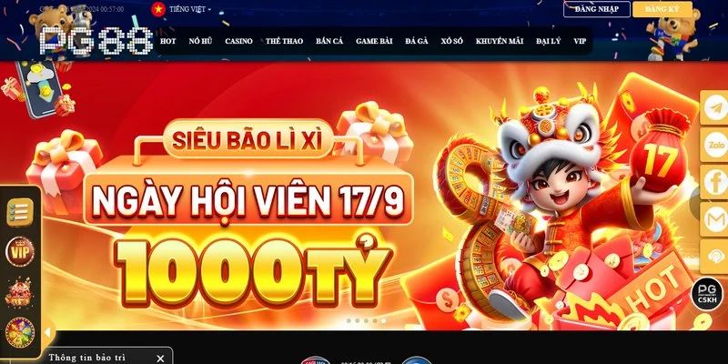 Nhà cái PG88 có thời gian hình thành và phát triển thuận lợi